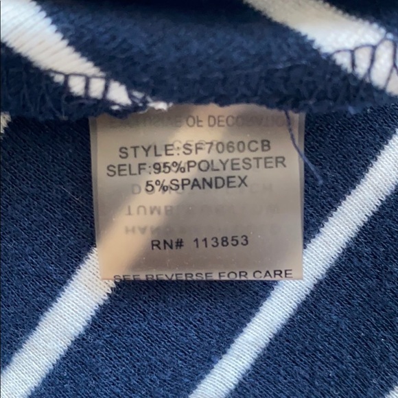 Market & Spruce Chevron Stripe Jersey Dress - Picture 7 of 8